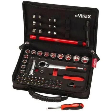 VIRAX - Coffret 51 Pièces - Clé écrou Robinet, Douilles Traversantes, Embouts 1/4" 4 VIRAX - Coffret 51 Pièces - Clé écrou Robinet, Douilles Traversantes, Embouts 1/4" – Image 2